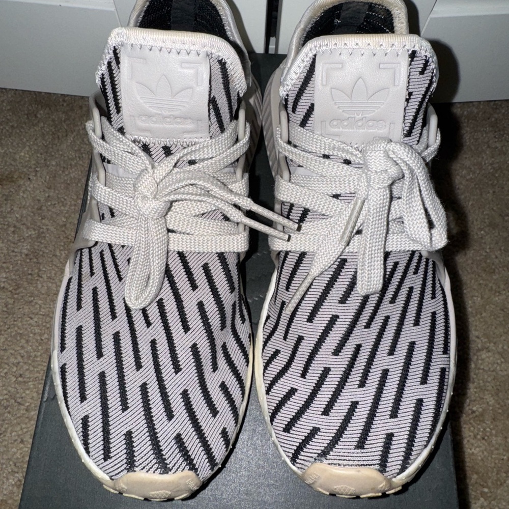 Adidas Monochrome Patterned Sneakers